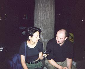 Sacha Rosel e Carlo Lucarelli